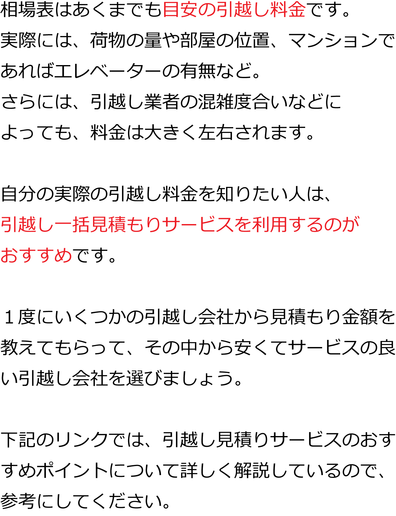新潟市引越し見積り